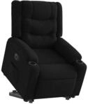 vidaXL Relaxsessel mit Aufstehhilfe Elektrisch Schwarz Stoff 3206581