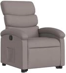 vidaXL Relaxsessel mit Aufstehhilfe Taupe Stoff Modell 15