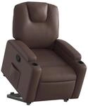 vidaXL Relaxsessel mit Aufstehhilfe Braun Kunstleder 3204432