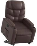 vidaXL Relaxsessel mit Aufstehhilfe Braun Kunstleder Modell 16