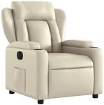 vidaXL Relaxsessel Elektrisch Creme Kunstleder Modell 18