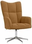 vidaXL Relaxsessel Braun Samt 328125