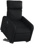 vidaXL Relaxsessel mit Aufstehhilfe Elektrisch Schwarz Kunstleder 3206763