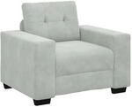 vidaXL Sessel Hellgrau 100x78x80 cm Samt 4105098