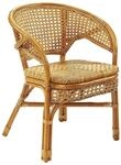 Kobolo Stuhl Rattanstuhl Sessel Rattansessel NIMES mit Wiener Geflecht