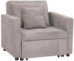 MCW Schlafsessel L90 Hellgrau Stoff/Textil Cord