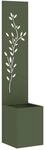 vidaXL Garten Sichtschutz-Leinwand Floral Olivgr&uuml;n 32 x 32 x 150 cm 876409
