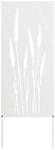 vidaXL Garten Sichtschutz-Leinwand Floral Wei&szlig; 50 x 140 cm 876309
