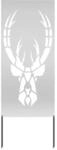 vidaXL Garten Sichtschutz-Leinwand Silber 50 x 140 cm Verzinkter Stahl 876334