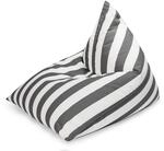 Sitting Point Sitzsack Calypso Santorin 300, Anthrazit Streifen-Muster