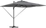 vidaXL Roma Parasol mit LED-Lichtleisten Anthrazit 286 x 284 x 270 cm 42003353