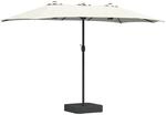 vidaXL Gartenparasol Sand 385 x 209 x 244 cm Stoff 42003283