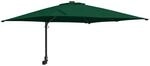 vidaXL Gartenparasol Gr&uuml;n 248,5 x 247,5 x 160 cm Stoff 42003252