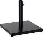 Outsunny Sonnenschirmst&auml;nder Metall Schirmhalter Schwarz L45 x B45 x H39 cm