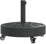 vidaXL Sonnenschirmst&auml;nder mit Rollen f&uuml;r &Oslash;38/48 mm Mast 27 kg Rund 4007976