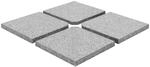 vidaXL Schirm-Gewichtsplatten 4 Stk Quadratisch Grau Granit 100 kg 276268
