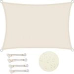 WOLTU Sonnensegel Sonnenschutz PES Windschutz UV Schutz Creme 2x3 m