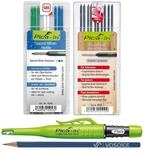 vasalat Set Pica Dry Marker-Set mit 10 Minen H&auml;rte H & 8 Minen Blau Wei&szlig; Gr&uuml;n