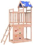 vidaXL Spielturm Braun 110,5 x 52,5 x 215 cm Massives Douglasienholz 3417182