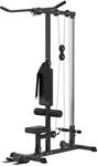 SPORTNOW Kraftstation Stahl Kunstleder Schwarz 140L x 108B x 197H cm