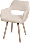 MCW Esszimmerstuhl A50 II Beige Stoff/Textil Boucle 450g/m&sup2;
