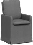 vidaXL Esszimmerst&uuml;hle 2 Stk Dunkelgrau 57 x 67 x 98 cm Stoff 42017917