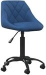 vidaXL Esszimmerstuhl Blau Samt 335364