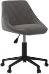 vidaXL Esszimmerstuhl Drehbar Dunkelgrau Samt 3089033