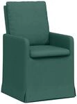vidaXL Esszimmerst&uuml;hle 2 Stk Dunkelgr&uuml;n 57 x 67 x 98 cm Stoff 42017921