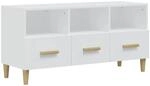 vidaXL TV-Schrank Hochglanz-Wei&szlig; 102x36x50 cm Holzwerkstoff 812606