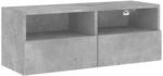 vidaXL TV-Wandschrank Betongrau 80x30x30 cm Holzwerkstoff