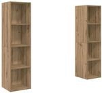 vidaXL TV-Schrank 2 Stk Braun 37 x 37 x 142,5 cm Holzwerkstoff 3393539