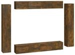 vidaXL 8 Tlg TV-Schrank-Set R&auml;uchereiche Holzwerkstoff 3114299