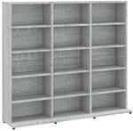vidaXL CD-Regal Grau Sonoma 100x23x89,5 cm Holzwerkstoff 815484