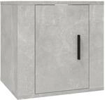 vidaXL TV-Wandschrank Betongrau 40x34,5x40 cm