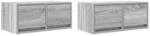 vidaXL TV-Schr&auml;nke 2 Stk Grau Sonoma 60x31x25,5 cm Holzwerkstoff 861501