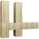 vidaXL 7-tlg. TV-Schrank-Set Sonoma-Eiche Holzwerkstoff 3