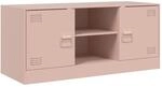 vidaXL TV-Schrank Rosa 99x39x44 cm Stahl Modell 1