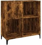 vidaXL Plattenschrank R&auml;uchereiche 84,5x38x89 cm Holzwerkstoff 832002