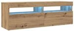 vidaXL TV-Schrank mit LED Artisan-Eiche 120x35x40 cm Holzwerkstoff 856306