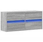 vidaXL TV-Wandschrank mit LED-Beleuchtung Grau Sonoma 100x31x45 cm 852297