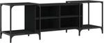 vidaXL TV-Schrank Schwarz 153x37x50 cm Holzwerkstoff