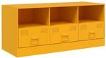 vidaXL TV-Schrank Senfgelb 99x39x44 cm Stahl Modell 2