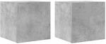 vidaXL TV-Wandschr&auml;nke 2 Stk Betongrau 30,5x30x30 cm 804494