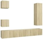 vidaXL 5-tlg. TV-Schrank-Set Sonoma-Eiche Holzwerkstoff 4