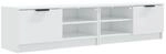 vidaXL TV-Schr&auml;nke 2 Stk Hochglanz-Wei&szlig; 80x35x36,5 cm Holzwerkstoff 811479