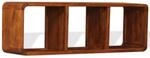 vidaXL TV-Schrank Massivholz mit Honigfarbenem Finish 120x30x40 cm 1