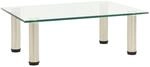 vidaXL TV-Tisch 40x35x17 cm Transparentes Hartglas 322760