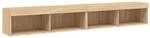 vidaXL TV-Schr&auml;nke mit LED-Leuchten 2 Stk Sonoma-Eiche 100x30x30 cm 837160