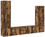 vidaXL 4 Tlg TV-Schrank-Set R&auml;uchereiche Holzwerkstoff 3114635